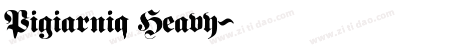 Pigiarniq Heavy字体转换
